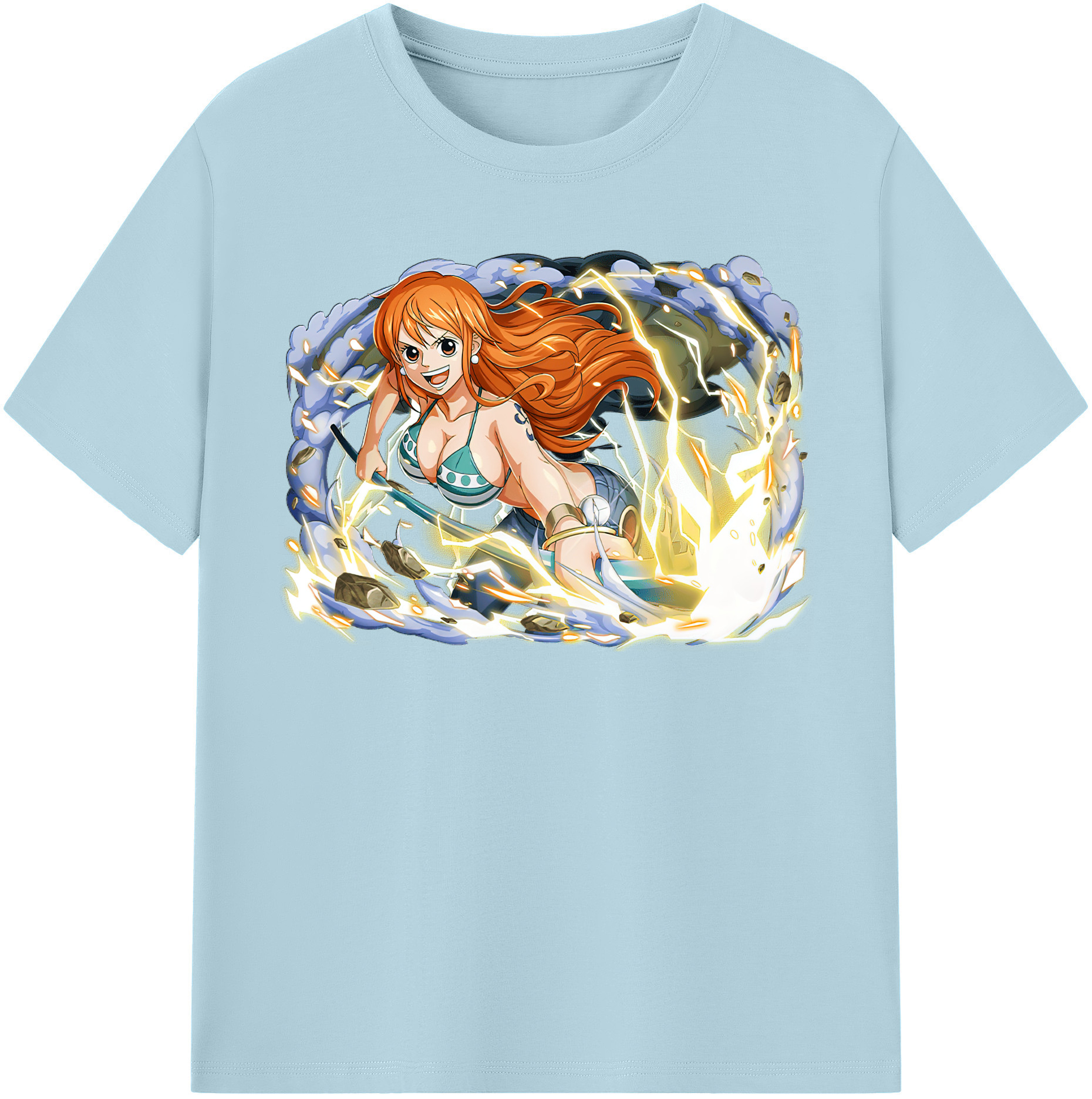 ワンピース ナミ ONE PIECE Nami 綿100％半袖Tシャツ（フロントプリント）